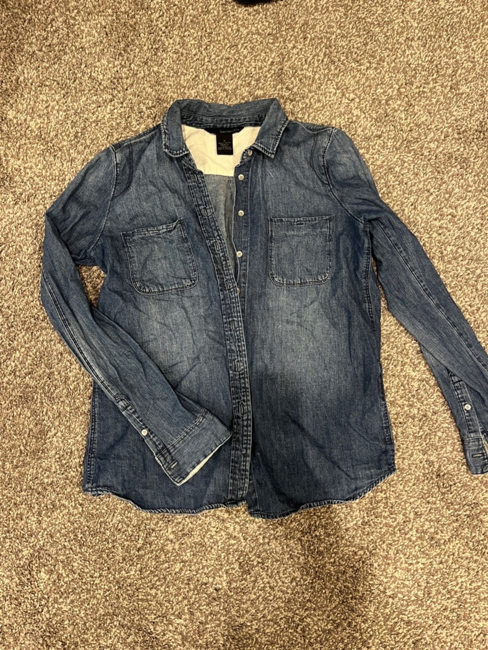 Calvin Klein Jeans Classic Blue Denim Shirt